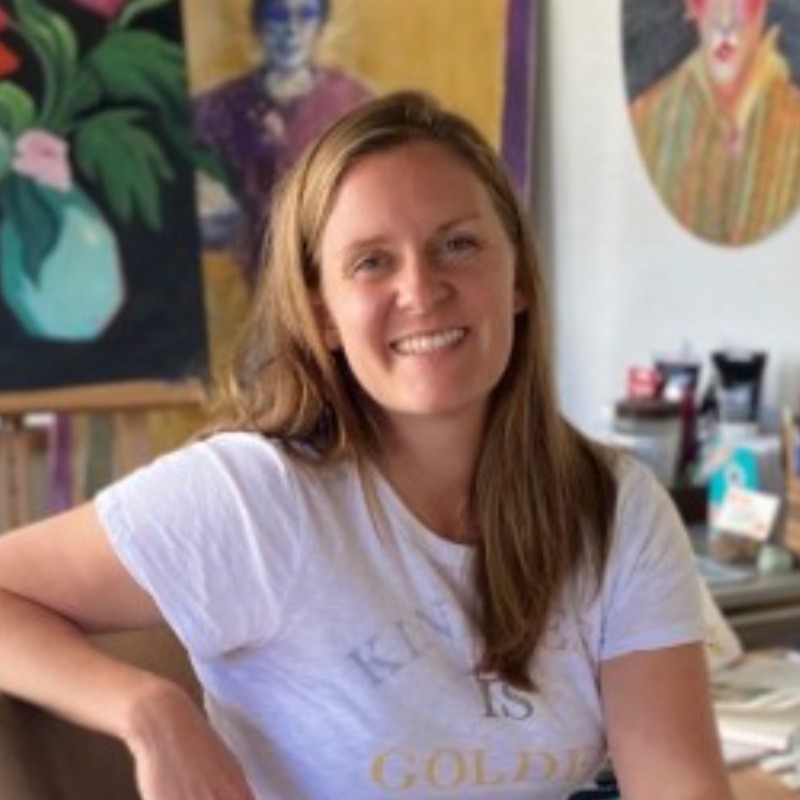 Annie Ruygt Bernard in her studio